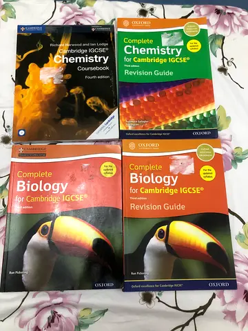 Cambridge IGCSE Biology and Chemistry Textbooks and Revision Guides