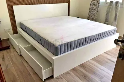 IKEA malam bed with mattress King size bed