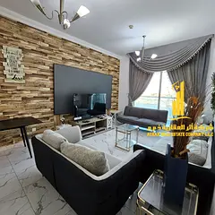 With a breathtaking sea view, the most luxurious and elegant two-bedroom apartment, fully furnished