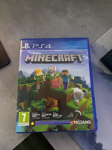 Minecraft PS4 disk.