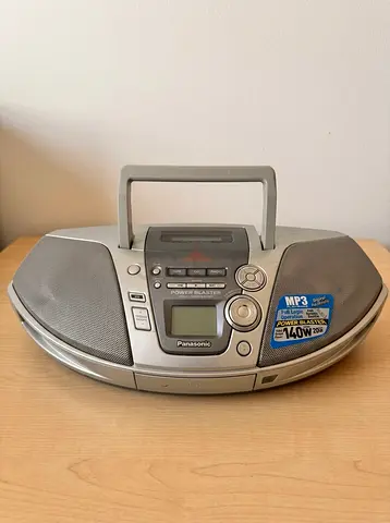 Panasonic Power Blaster Boombox CD Cassette Radio