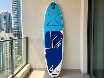 Blue  White Inflatable SUP Paddleboard Full Set – Ready to Use
