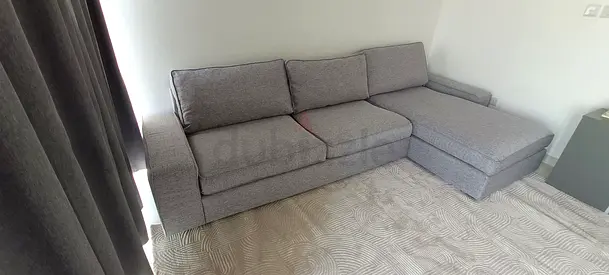 Ikea kivik L shape sofa Gray Excellent Condition like new Condition