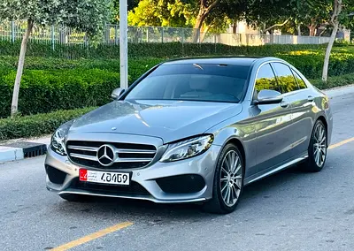 Mercedes C200, 2015 model, Gulf specifications, in excellent condition