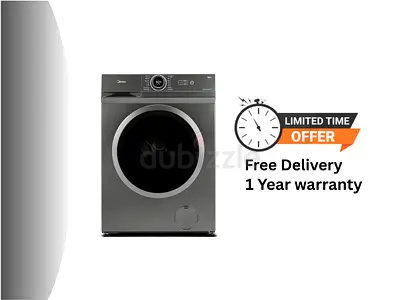 Midea Front Load Washing Machine 8 kg – Integrated LED Control 15 Wash Programs  1200 RPM