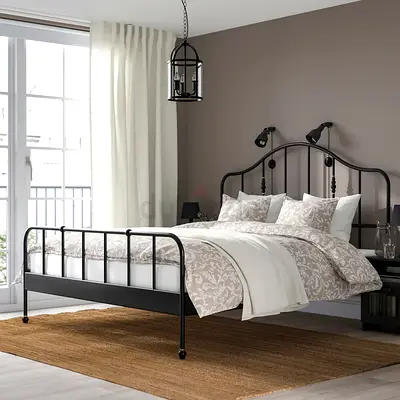 IKEA SAGSTUA Complete King Bed Set (180x200) – Frame, Mattress  Slats