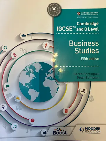 Cambridge IGCSE and O Level Business Studies (5th Edition) - Textbook