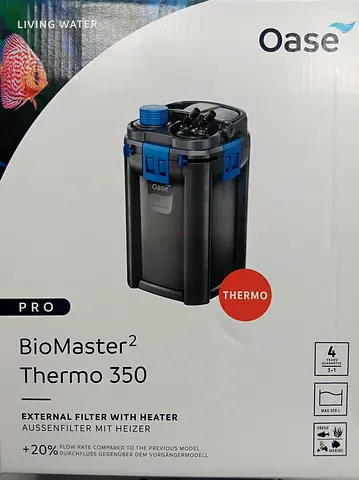 Oase BioMaster2 Thermo 350 External Aquarium Filter with Heater - New !!  not even one drop of water