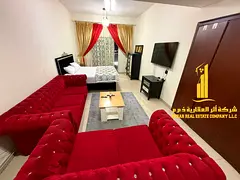 🌟The most luxurious and elegant fully furnished studio apartment for monthly rent in Al Shurooq T