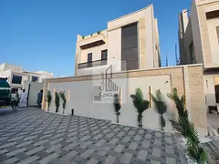 3-story villa directly on Al Zahia roundabout with 5 master bedrooms and a huge building area
