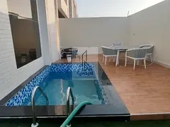 3-story villa directly on Al Zahia roundabout with 5 master bedrooms and a huge building area