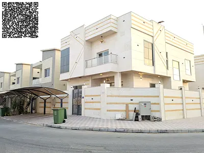 🏡 فيلا زاوية واسعة للإيجار في الياسمين، عجمان - ١٢٠,٠٠٠ درهم إماراتي سنويًا | مجلس + غرفة خادمة + موقف سيارات