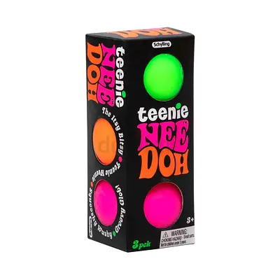 Teenie NeeDoh 3-Pack Stress Balls - New in Box