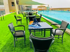 AC Free Luxury 1BR With Parking With Balcony Wardrobe With All Amenities