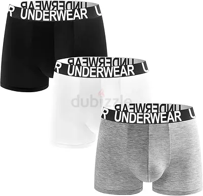 XXL Men’s Boxer Briefs 3 Pack | Soft Breathable Moisture Wicking Underwear