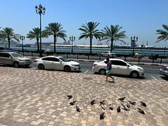 Shop for annual rent in Al Majara directly facing the Corniche spacious layout central AC with stunn