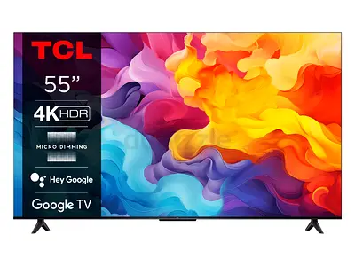 TCL 55 inches 4K UHD Smart LED Google TV 55P61B Black 2024