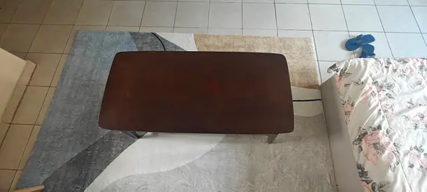 Simple rectangular wooden coffee table - good condition