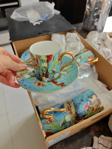 Stechcol Fine Bone China Coffee Set – 24 Pieces