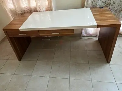 L shaped Office Desk With Storage Flat paxked to transport in a SUV car