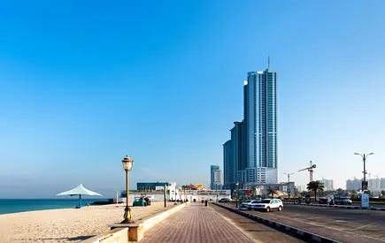 Prime Seaview Corner Mixed-Use Land for Sale – Ajman Corniche