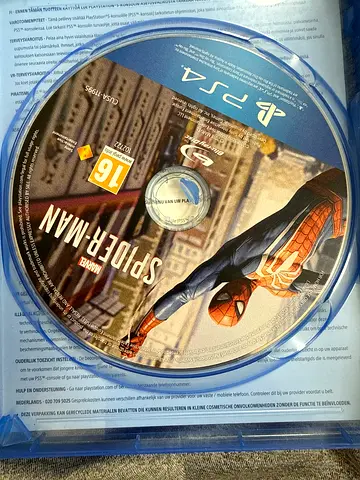 PS4 Marvels Spider-Man game disc (original)
