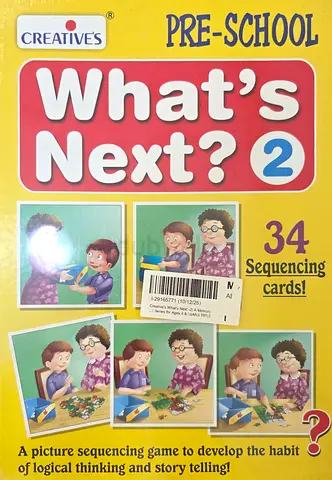 [Negotiable] Pre-School Whats Next? 2 Picture Sequencing Game - 34 Cards