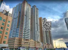 Apartment for sale in Ajman One Towers, a wonderful two-bedroom apartment with a living room.