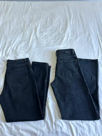 2 black jeans Mango HM