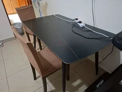 Big table with 3 chairs