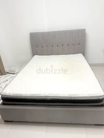 Queen size bed and mattress