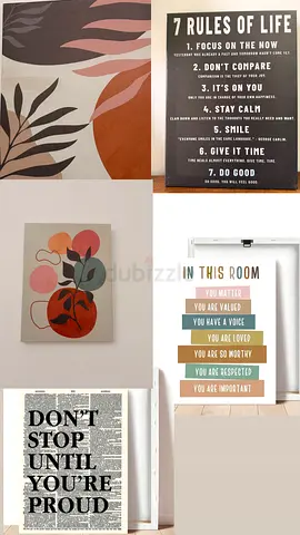 Wall decor frames - set of 5 beautiful pieces
