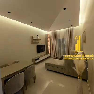 ✨ شقة غرفة و صالة مفروشة للإيجار الشهري في عجمان - الجرف 3 - بالقرب من السوق الصيني ✔️ شامل الفواتير و الإنترنت ⚡📶 فرش فاخر !