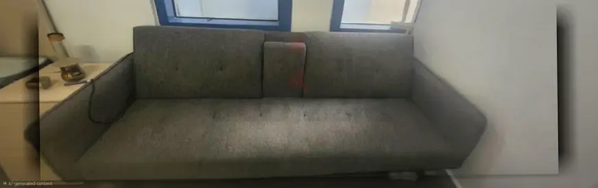 Modern Gray Fabric Sofa Bed