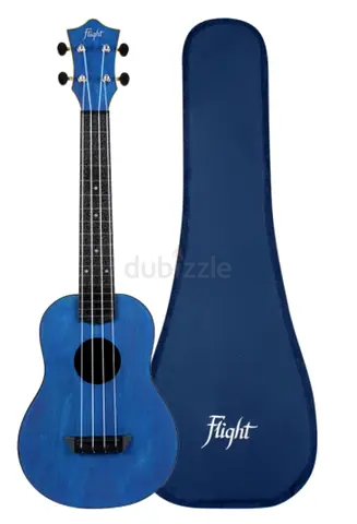 Flight Blue Soprano Ukulele with Soft Gig Bag and Original Box
