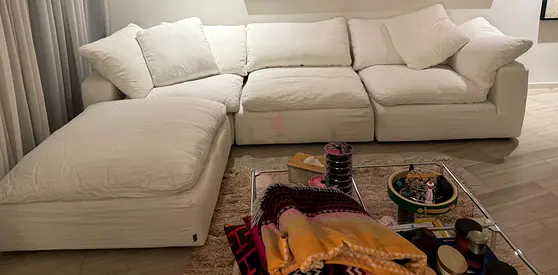 Selling marina home luscious sofa with footstool