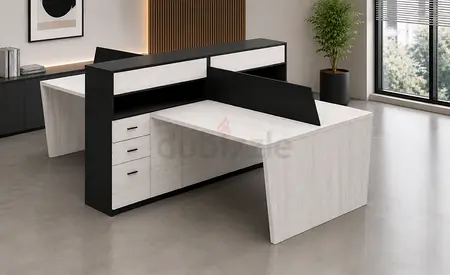 Custom Made 4-Person Workstation Desk