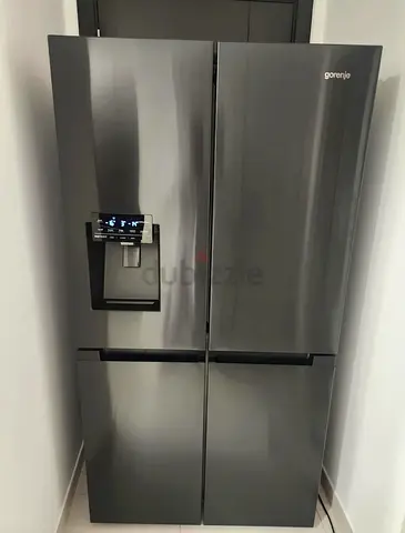 Gorenje 4Door French Door Refrigerator with Water Dispenser - Dark Steel