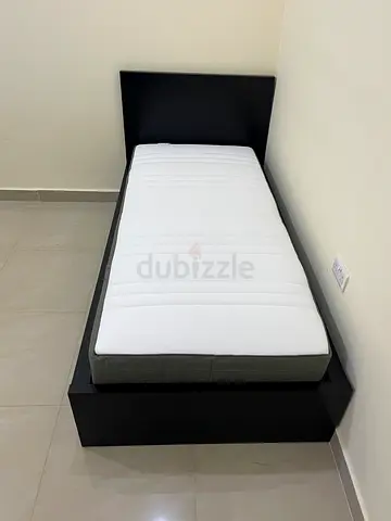 Single bed frame with mattress 90cm x 200cm from ikea