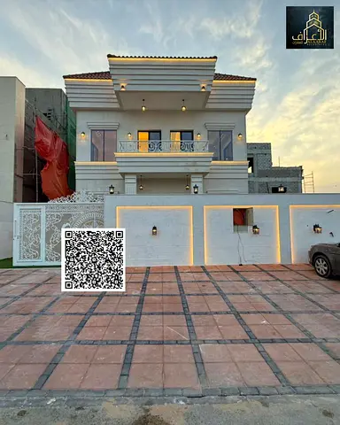 فيلا فاخرة للبيع في الحليو بعجمان 4 غرف ماستر بتصميم مودرن وتشطيبات راقية شاملة الرسوم بموقع مميز وهادئ