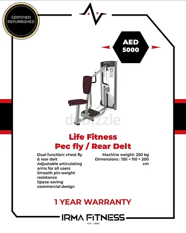 Life Fitness Optima Series Pectoral Fly / Rear Delt