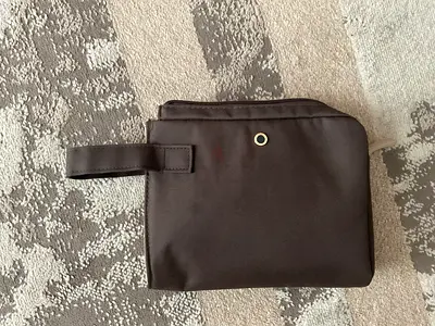 Bvlgari x Emirates branded handbag interior - authentic label