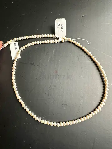 Natural stone pearl necklace