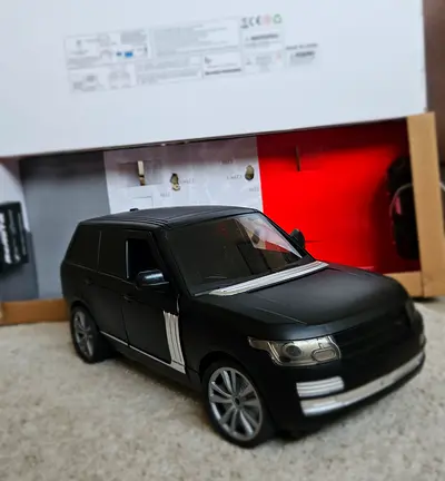 Ranger Rover Matte Black Radio-Controlled SUV Toy Car - New