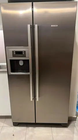 Bosch Side-by-Side Refrigerator with Water Dispenser - Stainless Steel