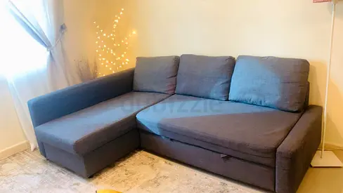 L shape  bed sofa  and 2seaters sofa