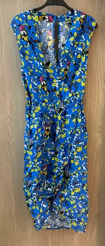 Oasis Blue bird print dress - UK size 8