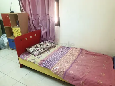 Bed with mattress plus Small bookshelf only 100 aed