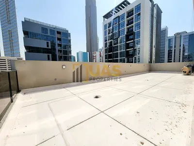 Lavish brand new 3bhk with maid+big terrace pool parking free