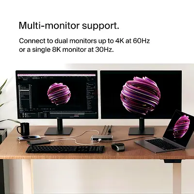 Belkin Connect Thunderbolt 4 Docking Station, 5-in-1 USB-C Multiport Core Hub w/ 96W Power Delivery